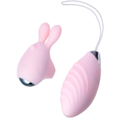 Виброяйцо и вибронасадка на палец Jos Vita нежно-розовый