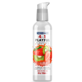 Согревающий лубрикант 4 в 1 Swiss Navy Playful Flavors Клубника и киви 118 мл