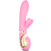 Вибратор с клиторальным отростком Gvibe Grabbit розовый