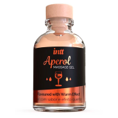 Разогревающий гель Intt Aperol со вкусом апероля - 30 мл