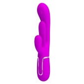 Лиловый мультифункциональный вибратор Shania - 22,2 см.