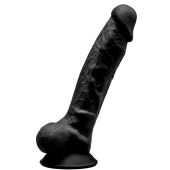 Реалистичный фаллоимитатор Silexd Model 1 17 см чёрный 