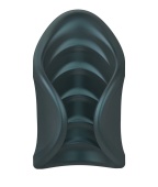 Серый сквозной мастурбатор с вибрацией Manwan Starter