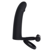 Черная вибронасадка для двойного проникновения Full Swing