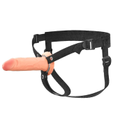 Фаллопротез Hollow Silicone Strap-On 15 см телесный