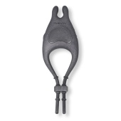 Черное эрекционное виброкольцо с управлением через приложение