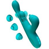 Вибратор кролик Amovibe Sensa Sway с вращением 360 градусов и насадками