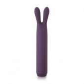 Фиолетовый вибратор с ушками Rabbit Bullet Vibrator - 8,9 см.