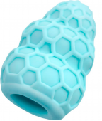 Рельефный мини-мастурбатор A-Toys Flaff бирюзовый - 8 см