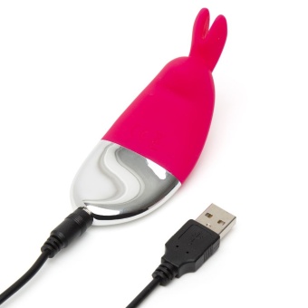 Мини-вибратор с ушками Happy Rabbit розовый