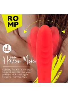 Вибратор для точки G Romp Hype G-Spot Vibrator красный - 21 см