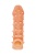 Телесная закрытая насадка с пупырышками Cock Sleeve Size S - 13,8 см.