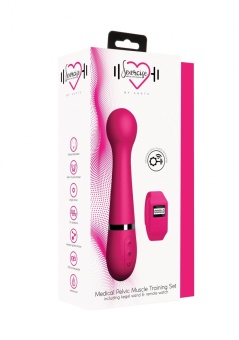 Вибратор с круглой головкой для тренировок Кегеля Kegel Wand розовый - 18,5 см