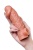 Телесная насадка на фаллос с отверстием для мошонки Cock Sleeve 001 Size L - 17,6 см.