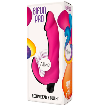 Вибратор для стимуляции клитора Bifun Pro ярко-розовый