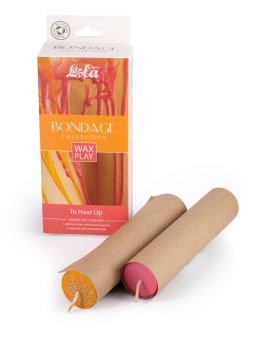 Набор из 2 восковых свечей Wax Play To Heat Up с ароматами пряностей и манго