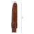 Коричневый реалистичный вибратор Soren - 25,2 см.