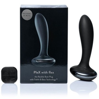 Анальная вибропробка с пультом управления Hot Octopuss PleX with flex - 14 см