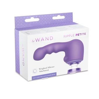 Утяжелённая насадка для массажёра Le Wand Petite Ripple фиолетовый
