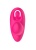 Розовый вагинально-клиторальный вибратор c функцией фингеринга