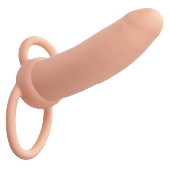 Насадка для двойного проникновения с вибрацией Thick Dual Penetrator телесная