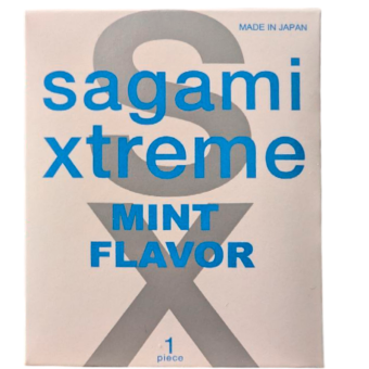 Презервативы ультратонкие Sagami Xtreme Mint со вкусом мяты 1 шт