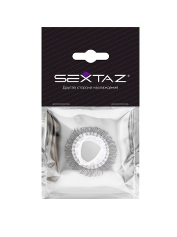 Эластичное эрекционное кольцо с длинными черными «ресничками»