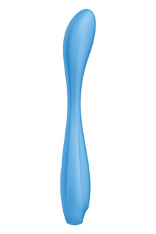 Гибкий вибратор Satisfyer G-Spot Flex 4+ с приложением голубой