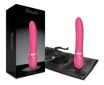 Рельефный силиконовый вибратор Fredericks фуксия
