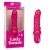 Розовый вибратор-реалистик с блестками Naughty Bits Lady Boner Bendable Personal Vibrator - 20 см.