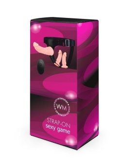 Женский страпон с 3 насадками и вибрацией