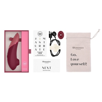 Бесконтактный клиторальный стимулятор Womanizer Next бордовый