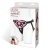 Плюшевые трусики для страпона Strap On Harness Pink черно-розовые