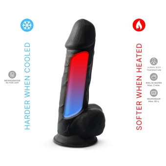 Реалистичный фаллоимитатор Silexd Model 4 21 см чёрный