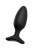 Черная анальная втулка LOVENSE Hush 2 (M) - 13,5 см.