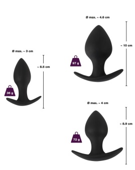 Набор анальных пробок Black Velvets Anal Trainer Set