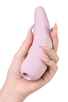 Вакуумный стимулятор Satisfyer Curvy 2+ с приложением  розовый