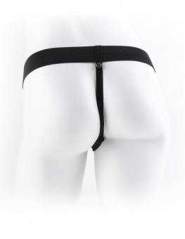 Фаллопротез с мошонкой Hollow Strap-On with Balls 19 см телесный