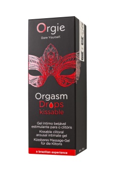 Возбуждающее масло для клитора Orgie Orgasm Drops Kissable 30 мл