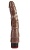Коричневый вибратор-реалистик 8.8 Vibrating Dildo - 21,5 см.