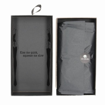 Кэтсьюит Le Desir Elara с имитацией чулок черный