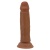 Коричневый фаллоимитатор с подвижной кожей Quentin - 18,4 см. Коричневый фаллоимитатор с подвижной кожей Quentin - 18,4 см.