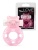 Розовое эрекционное виброкольцо в форме мишки Розовое эрекционное виброкольцо в форме мишки