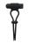 Черное вибролассо на пенис ADJUSTABLE COCKRING