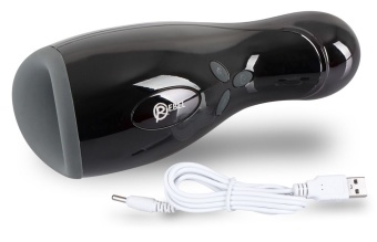 Мастурбатор с вибрацией, пульсацией и функцией подогрева Rebel