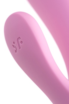 Вибратор со стимулятором клитора Satisfyer Mono Flex с приложением 20,4 см розовый