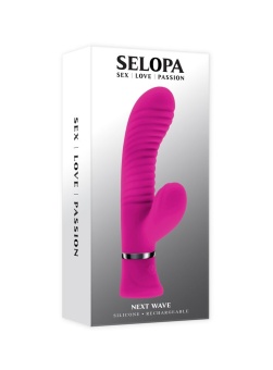 Розовый вибростимулятор-кролик Next Wave - 16,3 см.