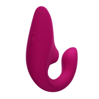 Вибратор для зоны G c бесконтактной стимуляцией клитора Womanizer Blend малиновый