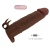 Коричневая насадка на пенис Quillon - 20 см.