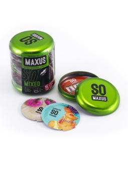Набор презервативов Maxus Mixed упаковка с кейсом  - 15 шт